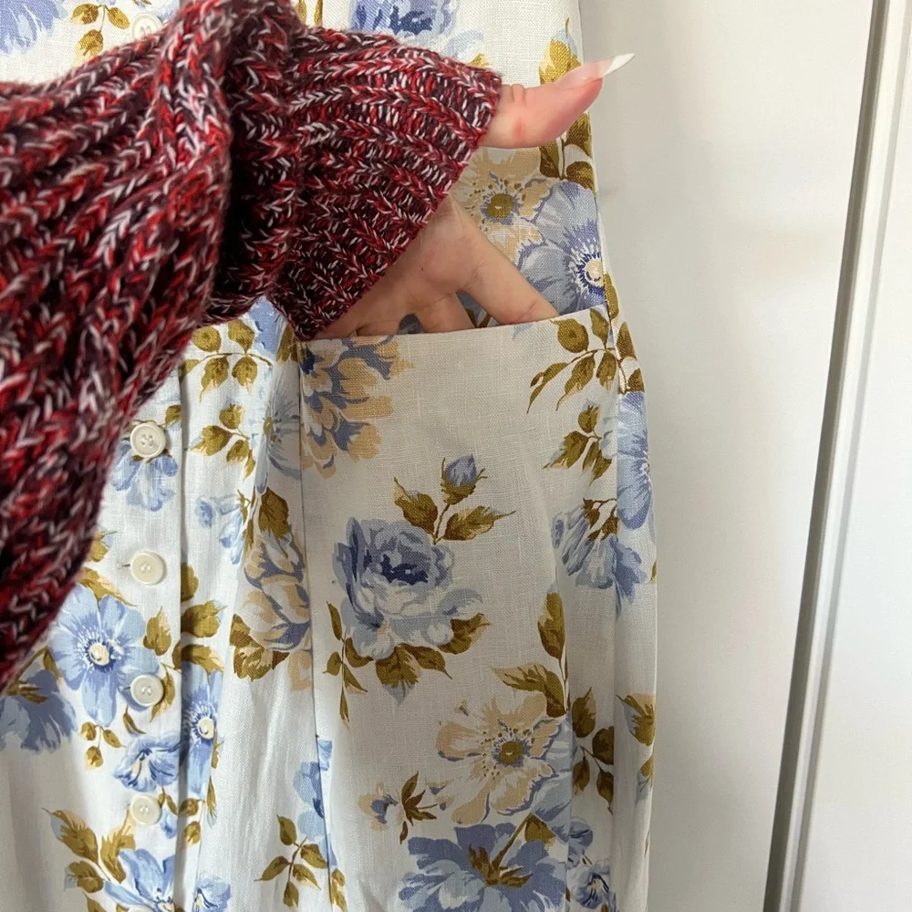 Reformation 100% linen Louisa midi dress! - Picture 3 of 10